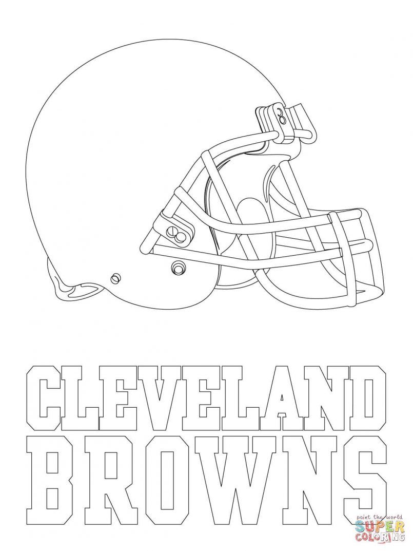 Coloring pages : Browns Logo Super Coloring Nfl Football ...