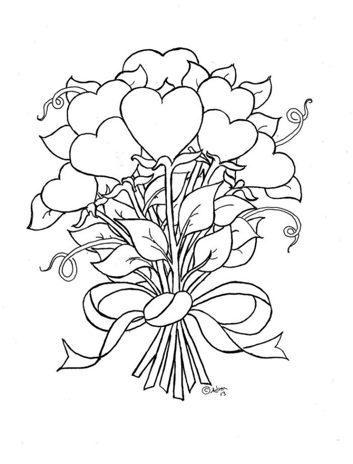 Coloring Pages Draw A Rose Coloring Pages For Kids - Coolage.net