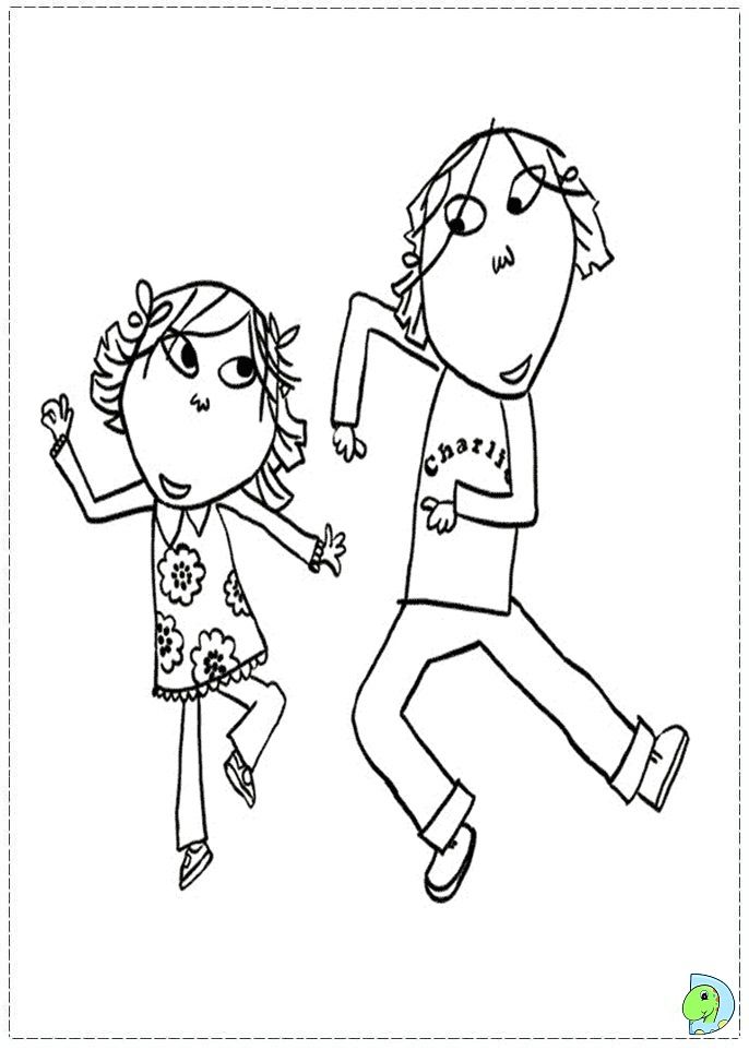 Charlie and Lola Coloring page- DinoKids.org