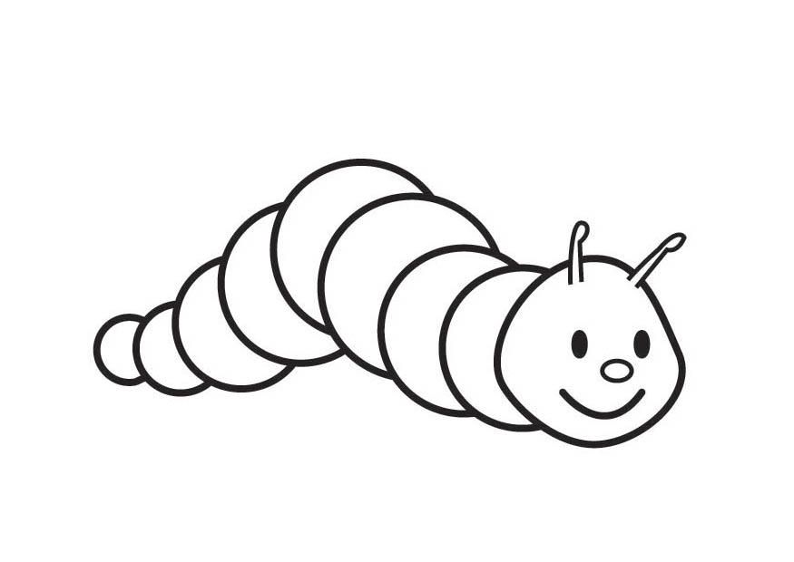 Coloring page Caterpillar - img 17589.