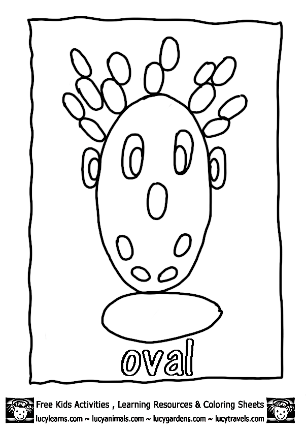 Shapes Coloring Pages Math Head,Lucy's Shape Coloring Pages for 