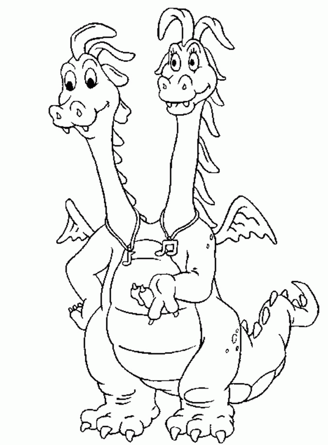Coloring & Activity Pages: Zak & Wheezie Coloring Page