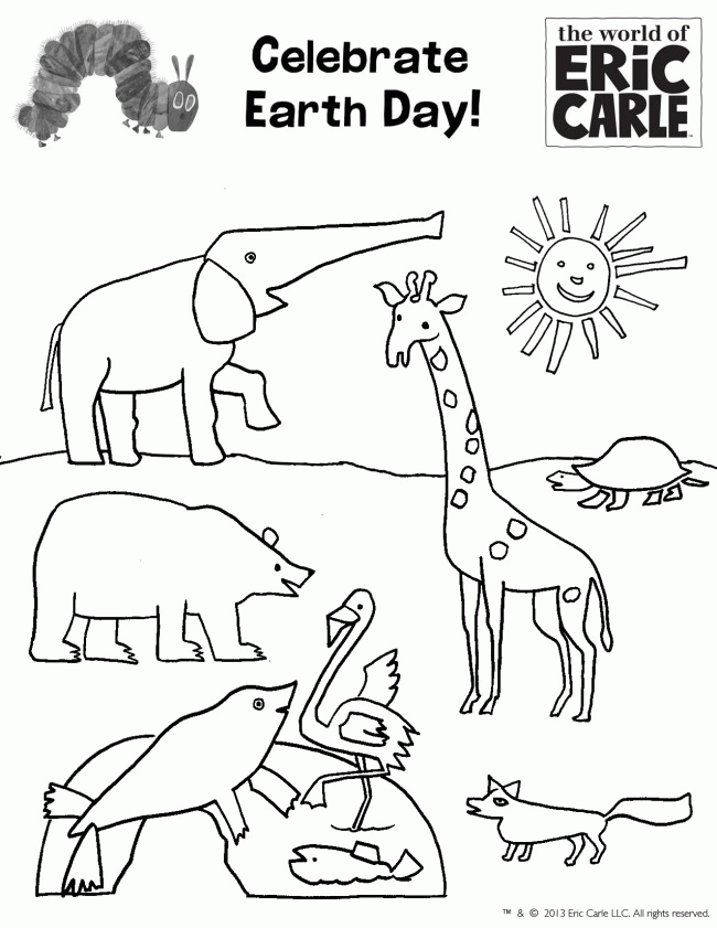 FREE Eric Carle Earth Day Printable Activities | She Scribes