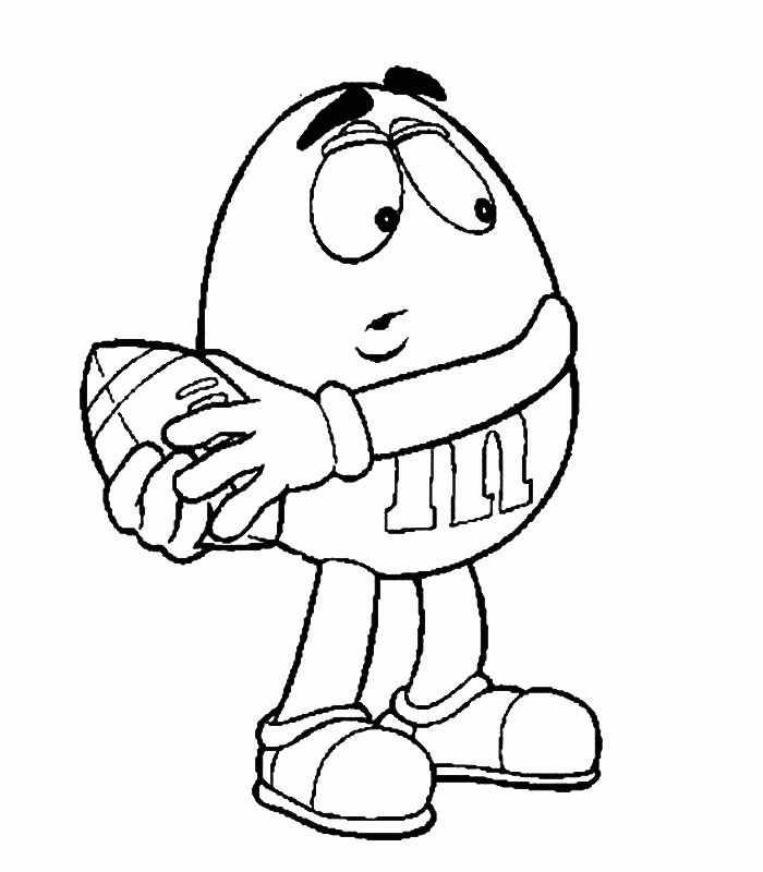 m and m charactera Colouring Pages