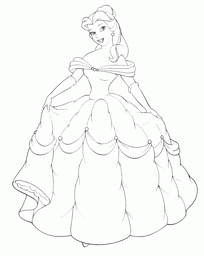 Belle Coloring Page