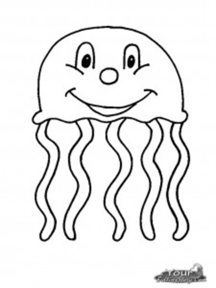 Jellyfish Coloring Page | Clipart Panda - Free Clipart Images