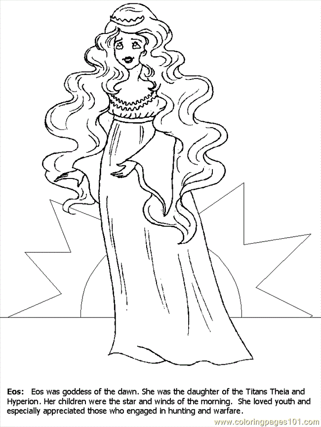 greek goddess hera Colouring Pages