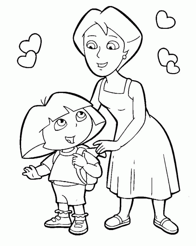 Coloring Pages Dora And Diego Picture 20 149647 Dora Coloring 