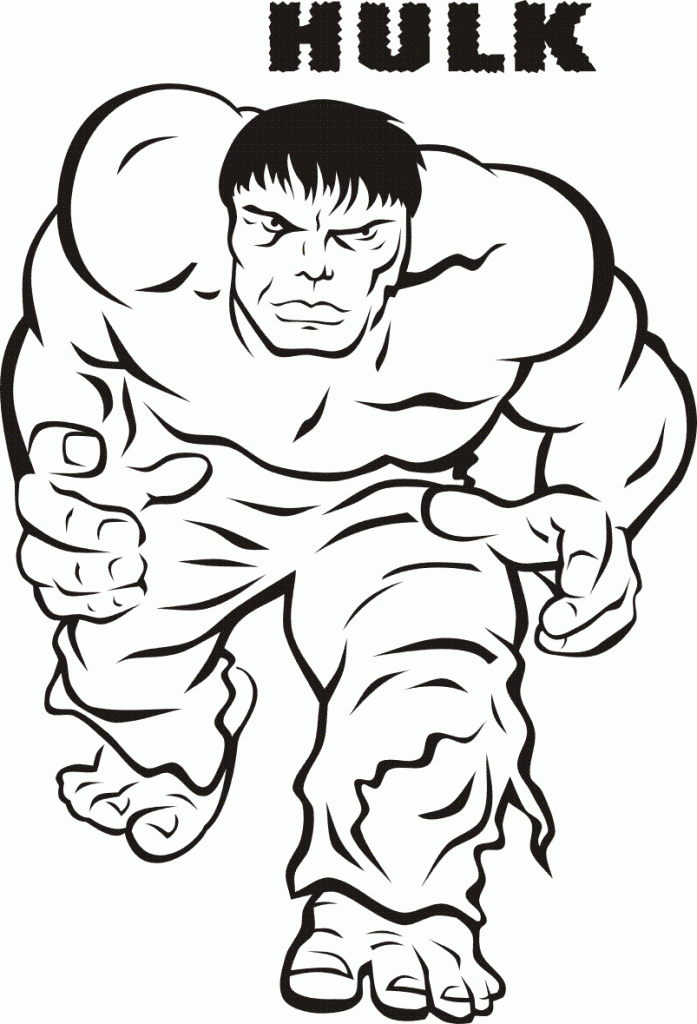 smash time Hulk Coloring Pages For Kids | Great Coloring Pages