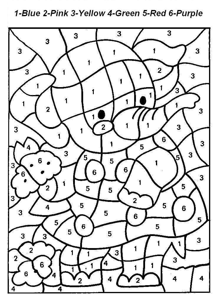 Best Color By Number Coloring Pages For Kids High Resolution 