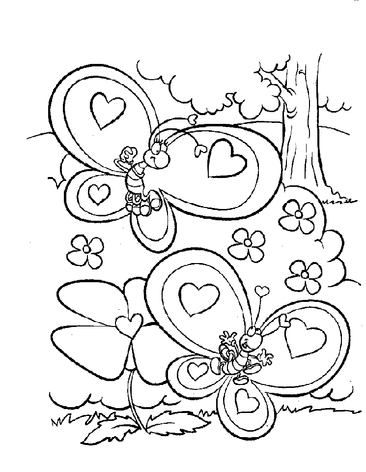 hearts valentines coloring pages book