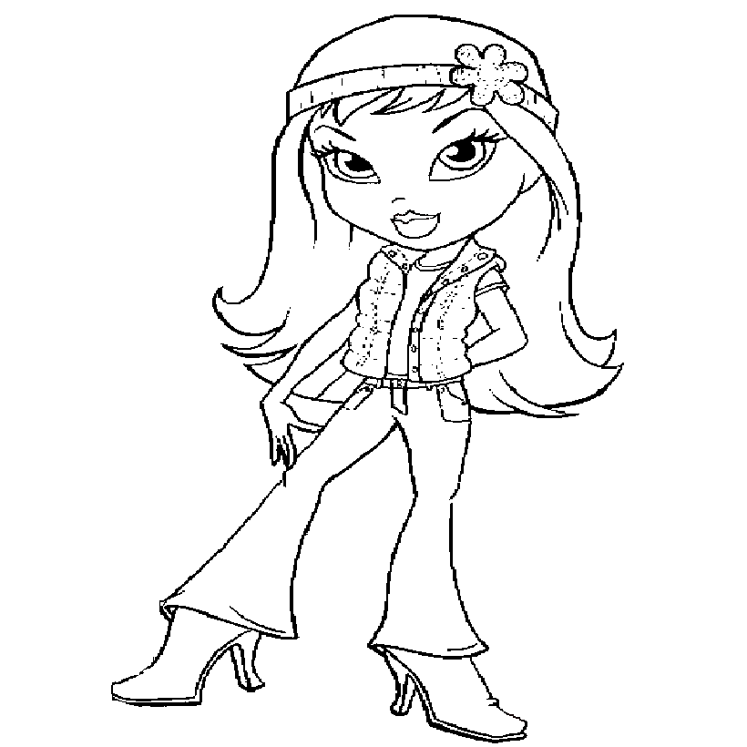 Bratz Coloring Picture | download free printable coloring pages