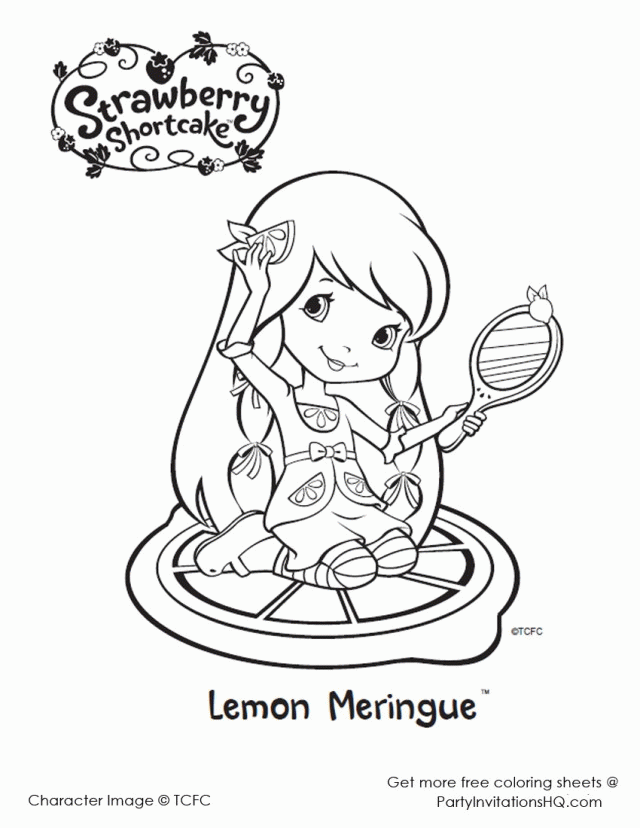 New Strawberry Shortcake Coloring Pages 97979 Label New 253504 