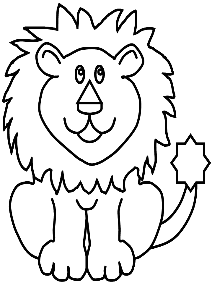 Printable Lions Lion15 Animals Coloring Pages