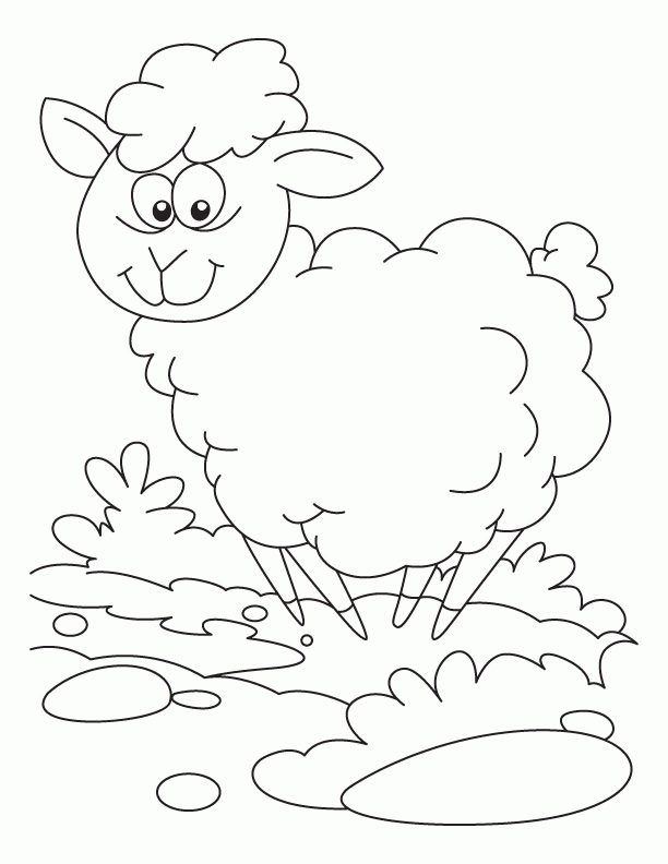 Sheep donation at winter occasion coloring pages | Download Free 