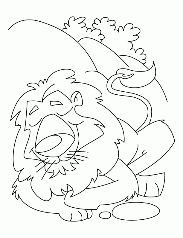 Happy lion coloring pages | Download Free Happy lion coloring 