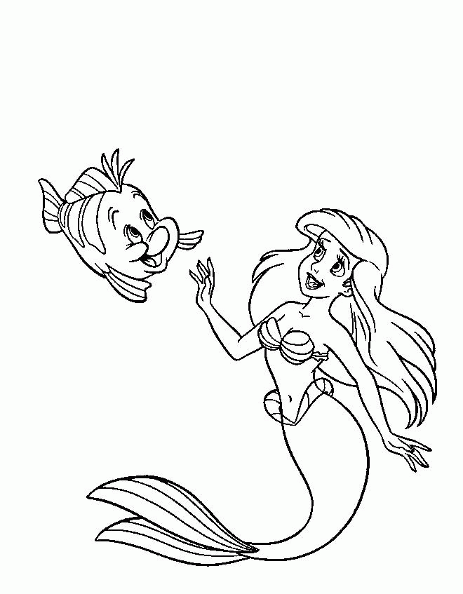 ariel coloring pages for kids coloring home