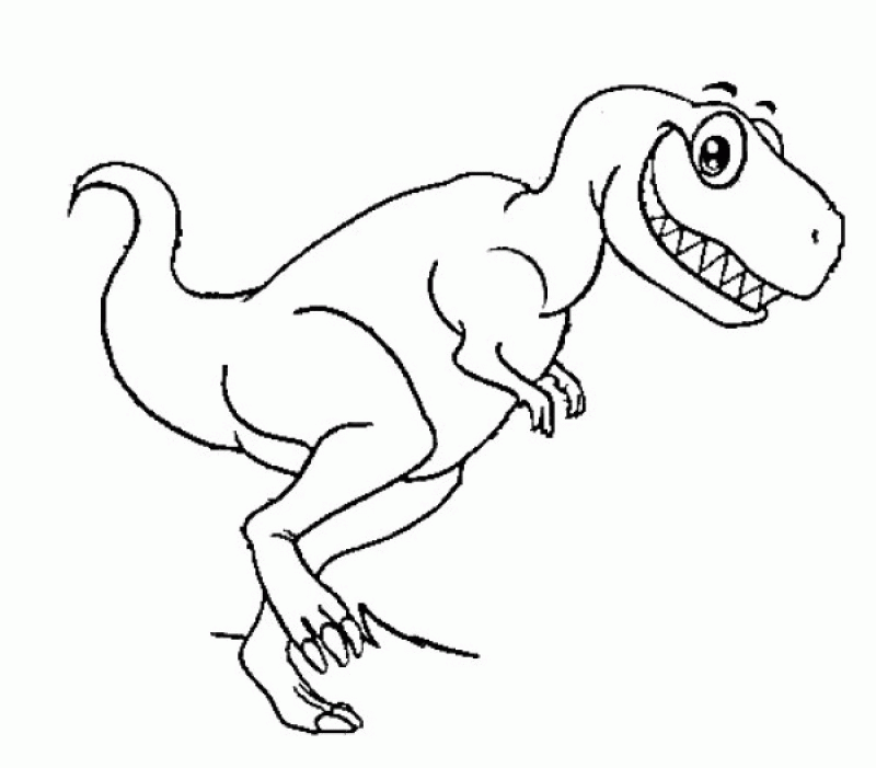 Coloring Pages A Dinosaur - HD Printable Coloring Pages
