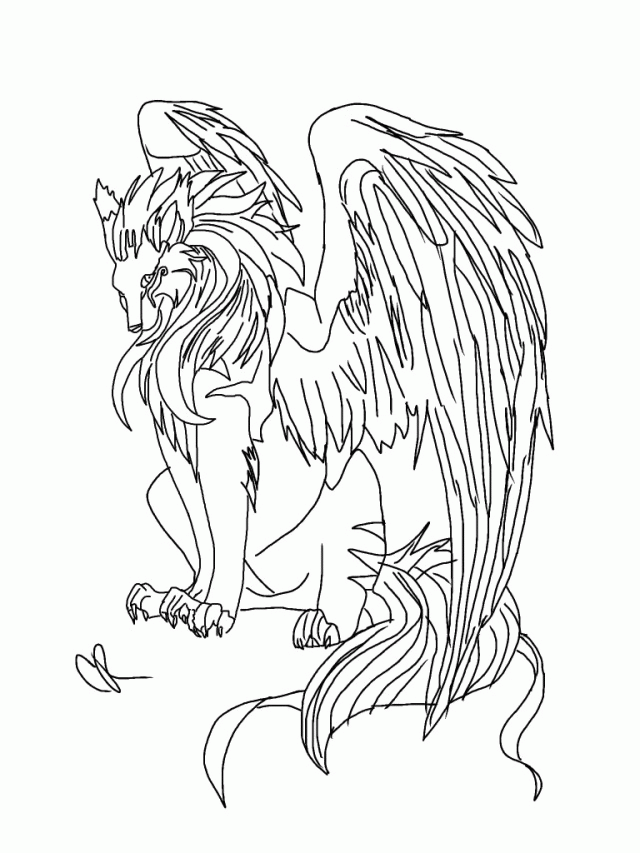 Inspirational Winged Wolf By Wolfiethealpha Dnlep | Laptopezine.