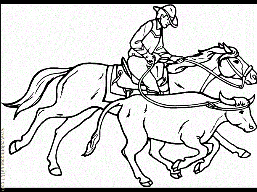 Free Western Coloring Pages
