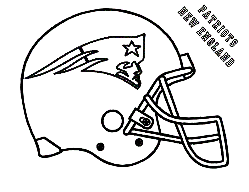 Coloring Pages Football Helmets