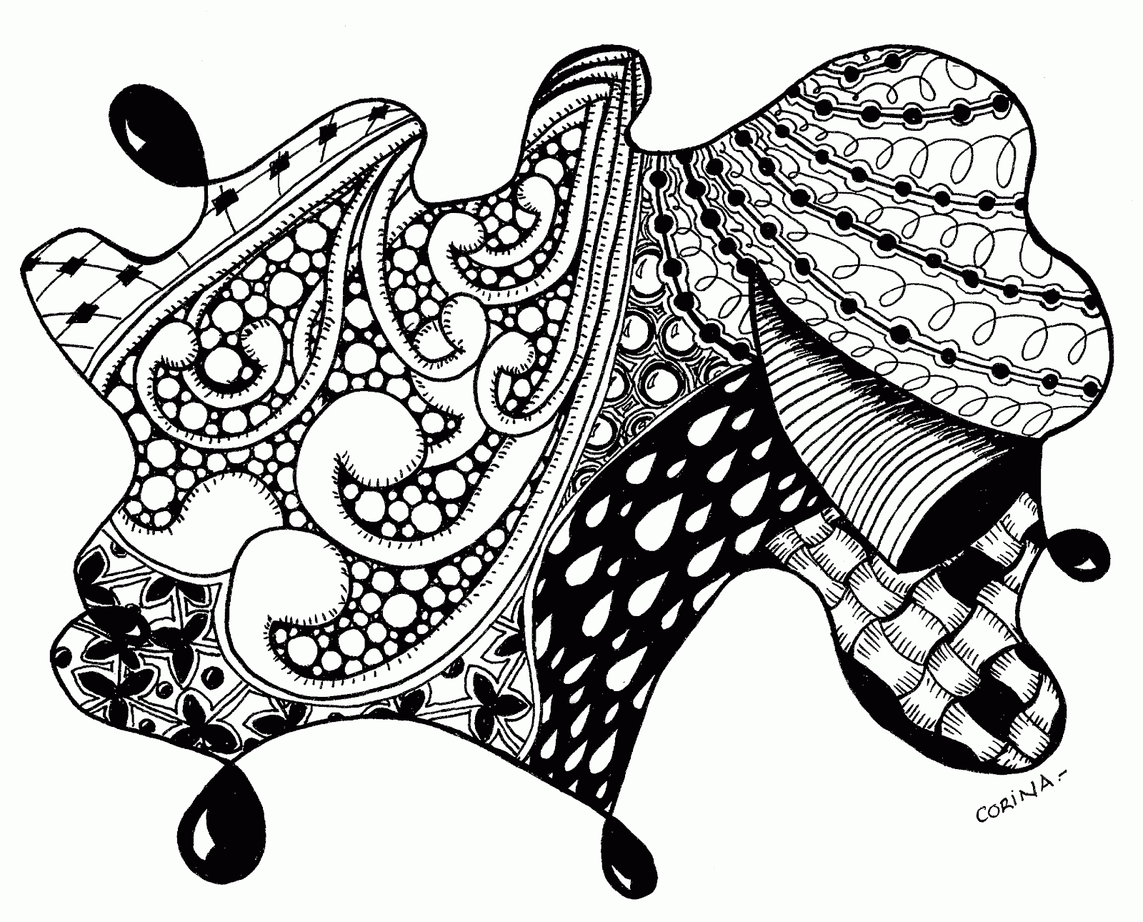 Free Zentangle Coloring Pages, Download Free Zentangle Coloring Pages png  images, Free ClipArts on Clipart Library
