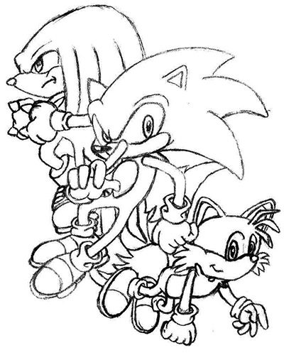 Sonic And Knuckles Coloring Pages - Coloring Play