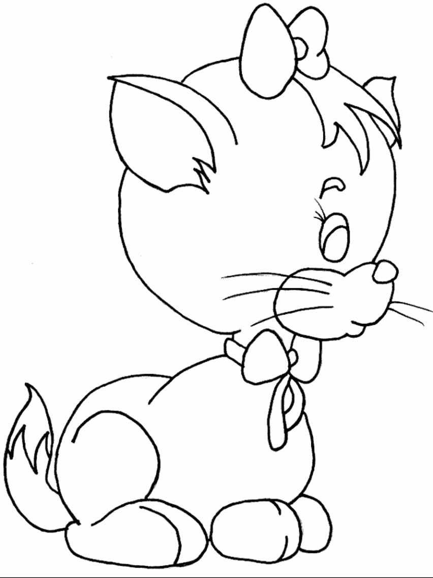 Baby Kittens Coloring Pages - Coloring Home