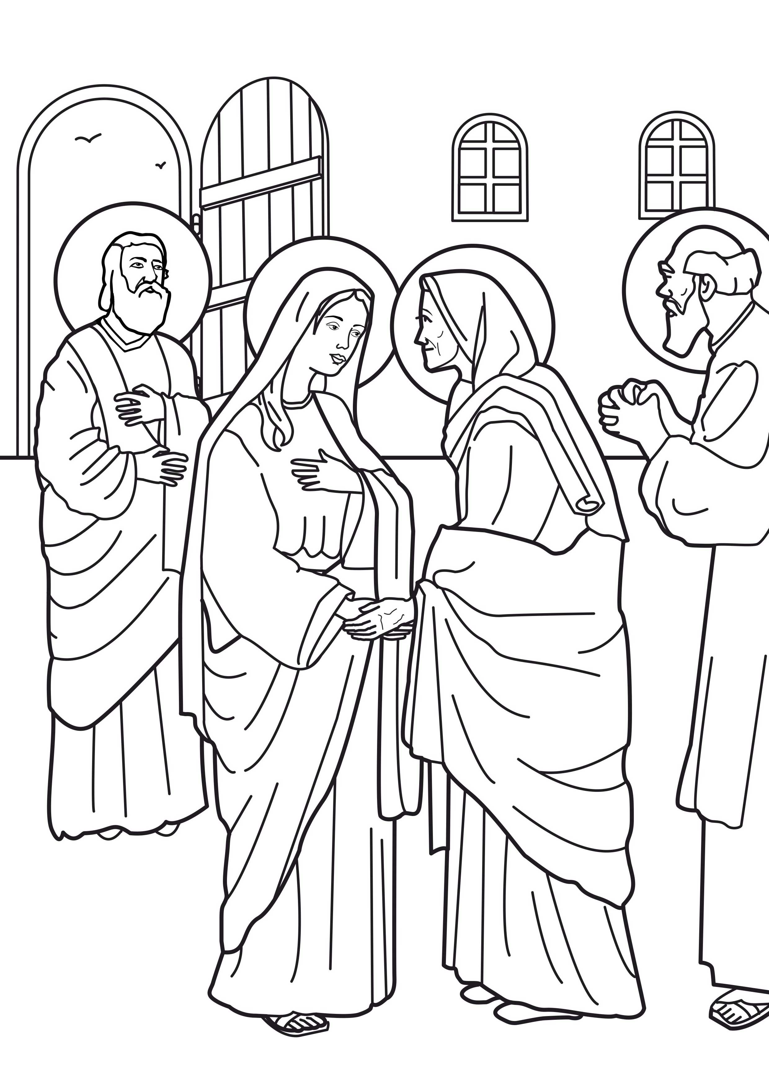COLORING MARY PICTURE VIRGIN Â« Free Coloring Pages