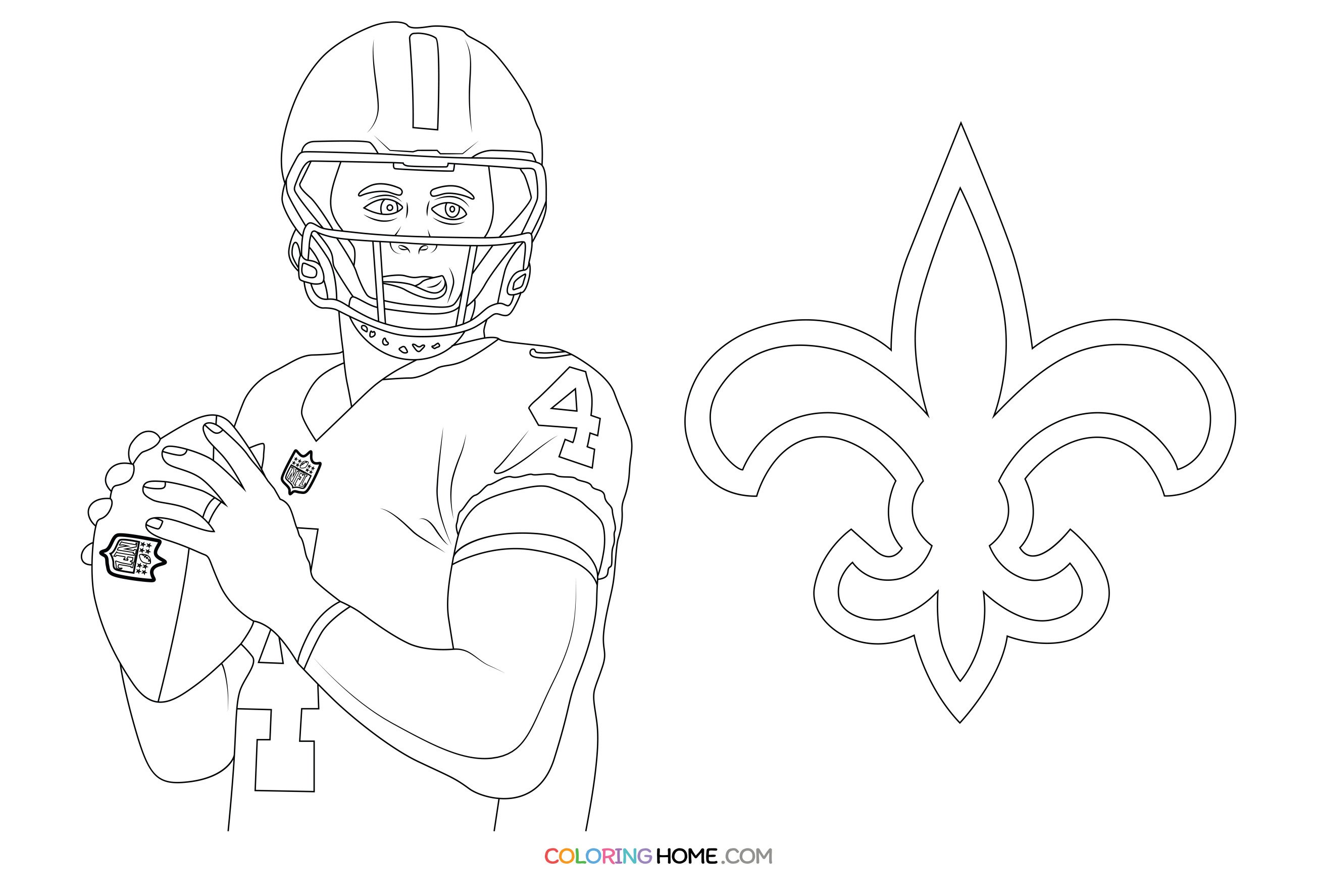 Derek Carr Coloring Page - Coloring Home