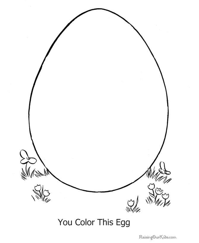 Easter Egg Coloring Pages!