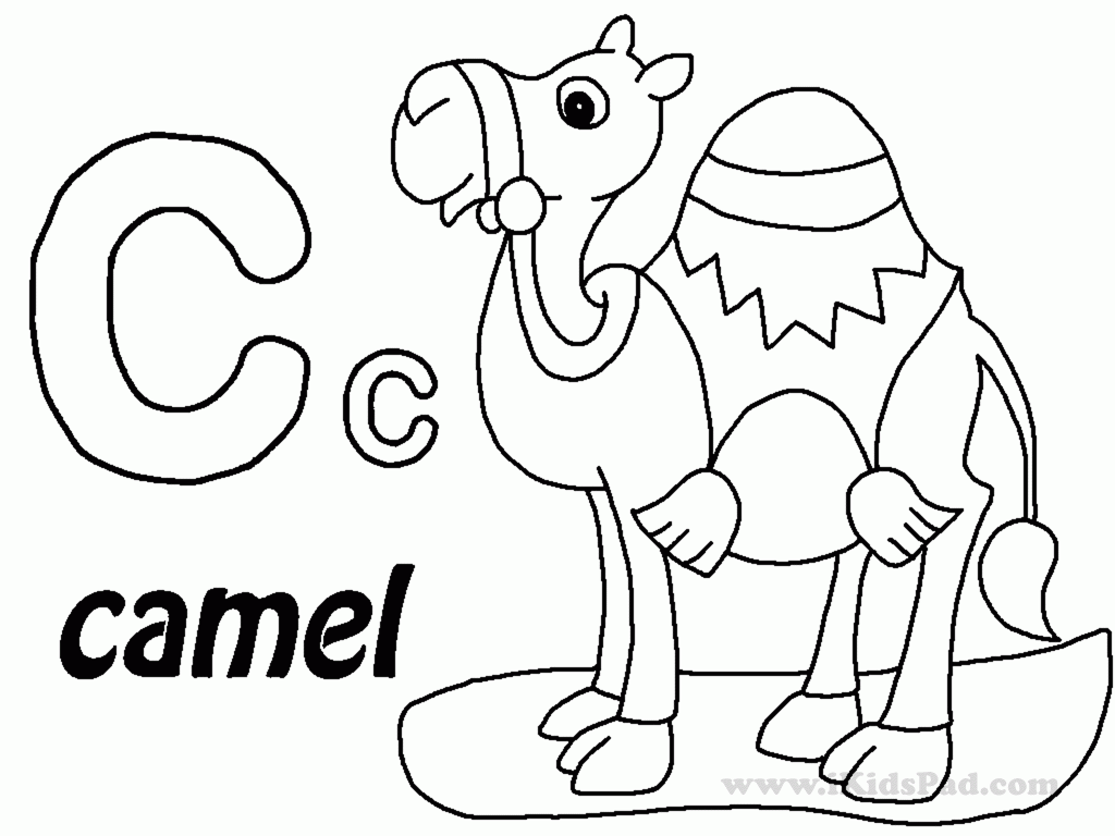 rated letter c coloring page free printable c is for camel ...