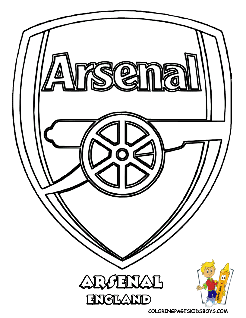 Arsenal Soccer Coloring Pages - Coloring Pages For All Ages