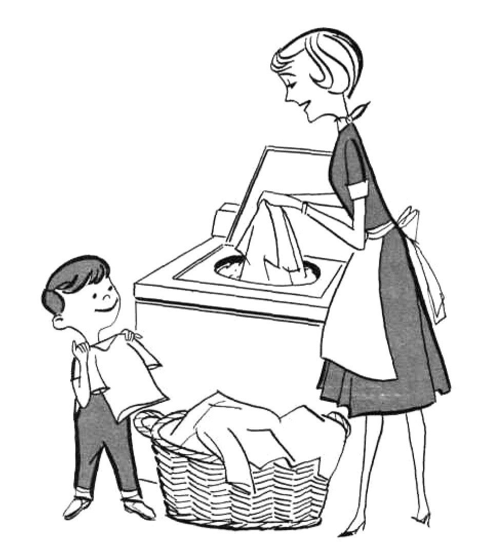 Chores Coloring Page