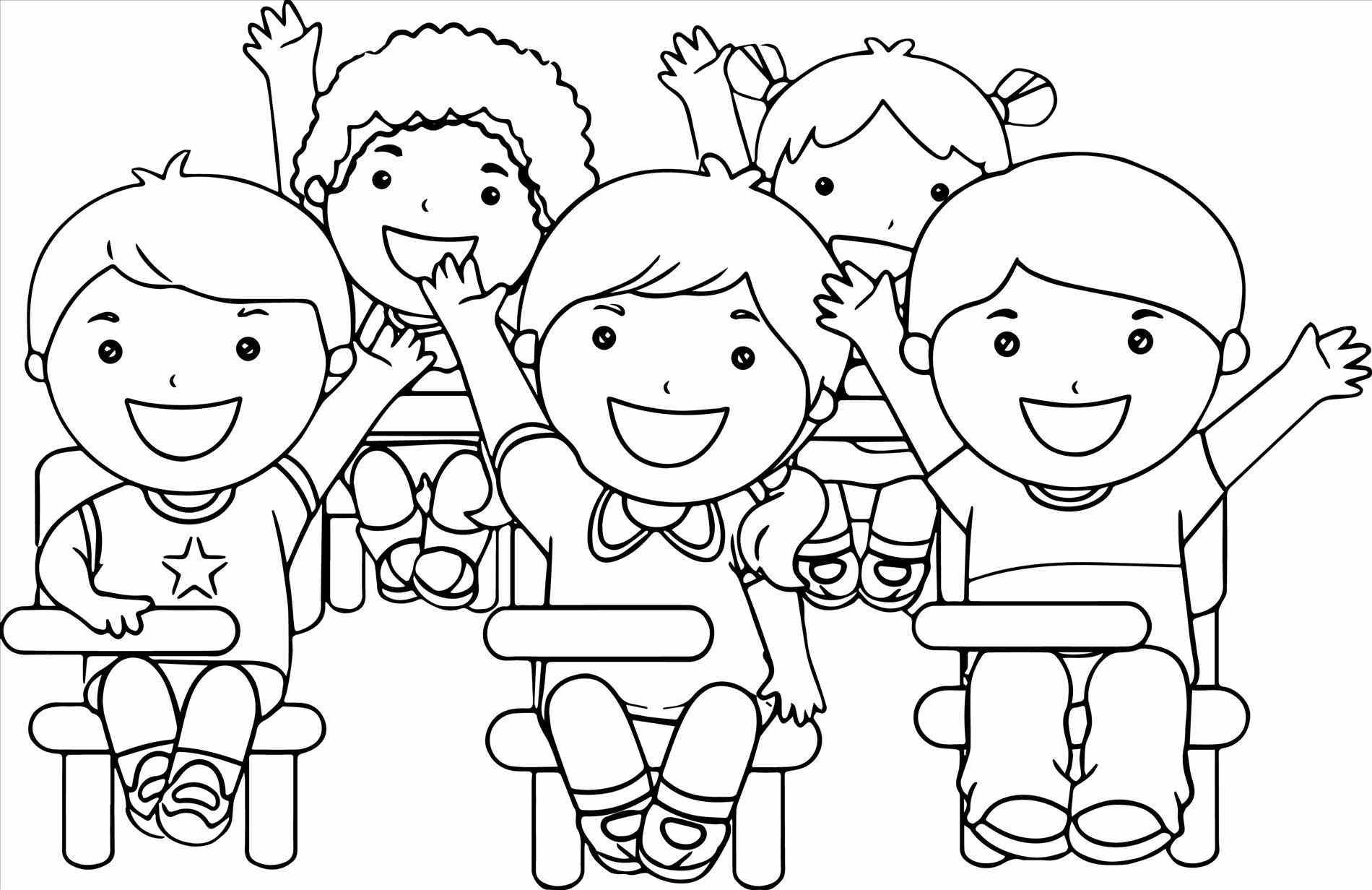 Classes for kids printable free building School Coloring Page ...
