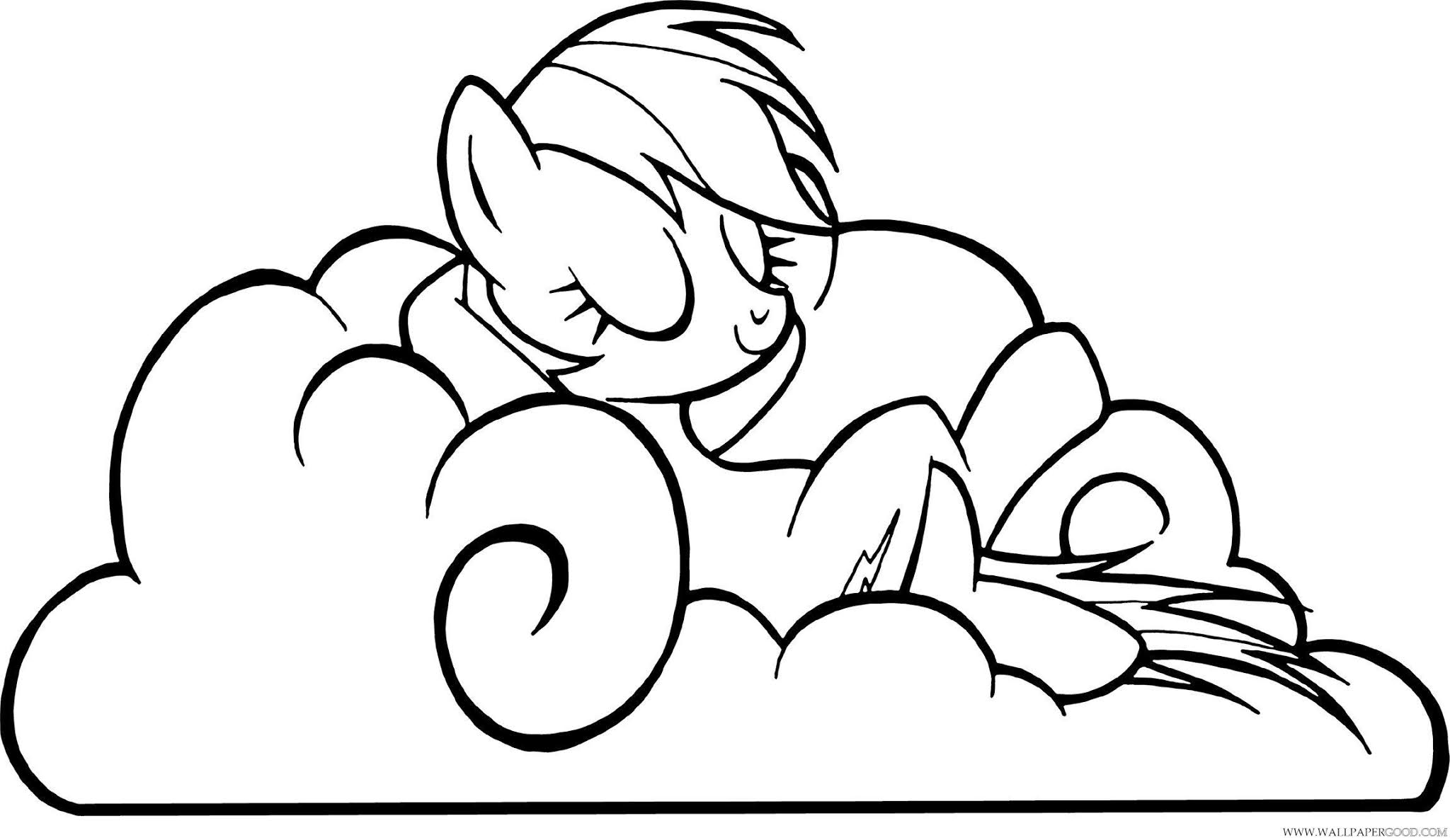 My Little Pony Coloring Pages Rainbow Dash Wallpaper