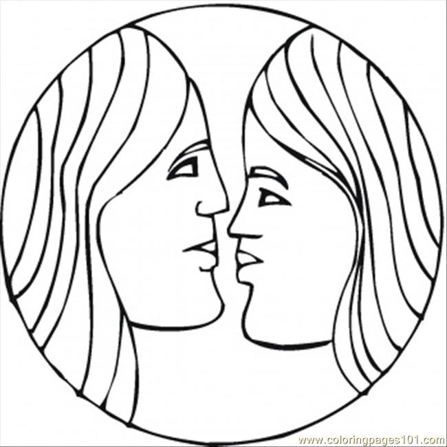 Gemini Coloring Page for Kids - Free Star Signs Printable Coloring Pages  Online for Kids - ColoringPages101.com | Coloring Pages for Kids