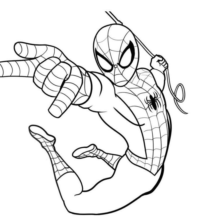 spiderman pictures to print, spiderman coloring pages online, spider man  homecoming coloring pages… | Avengers coloring pages, Spiderman coloring,  Avengers coloring