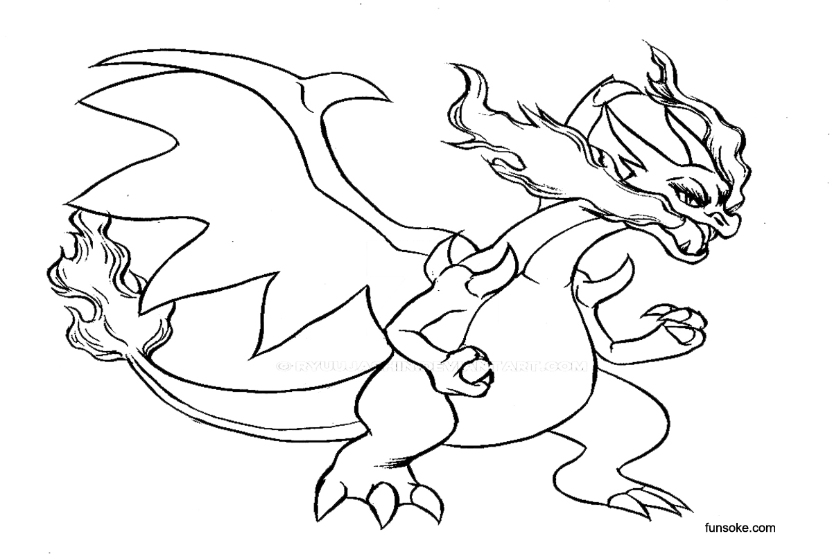 Pokemon Charizard Free Printable Coloring Pages