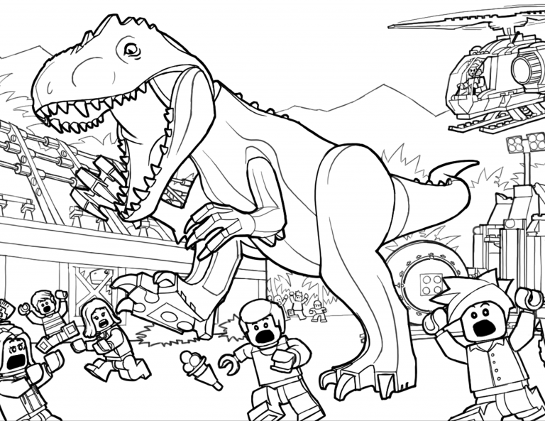 TRex Coloring Pages - Best Coloring Pages For Kids | Lego coloring pages,  Dinosaur coloring pages, Dinosaur coloring