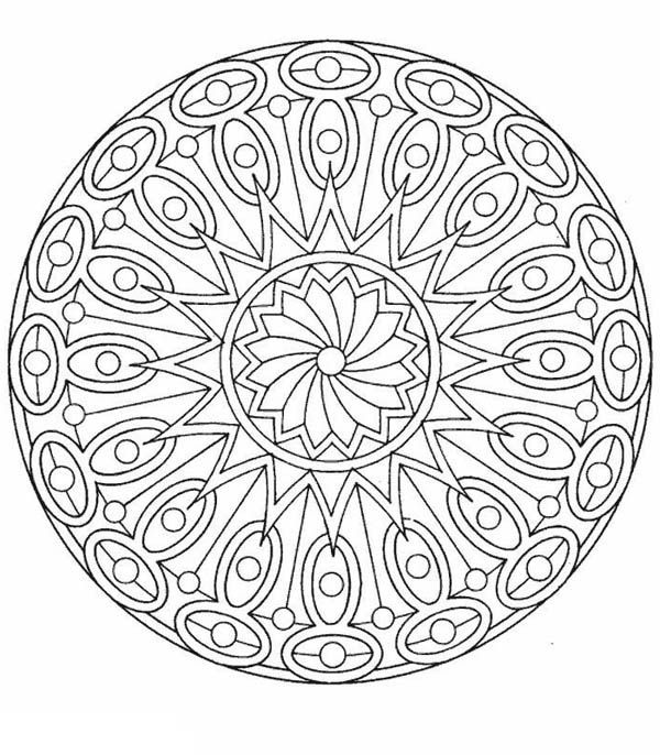 Mandala Mandala Coloring Pages : Batch Coloring