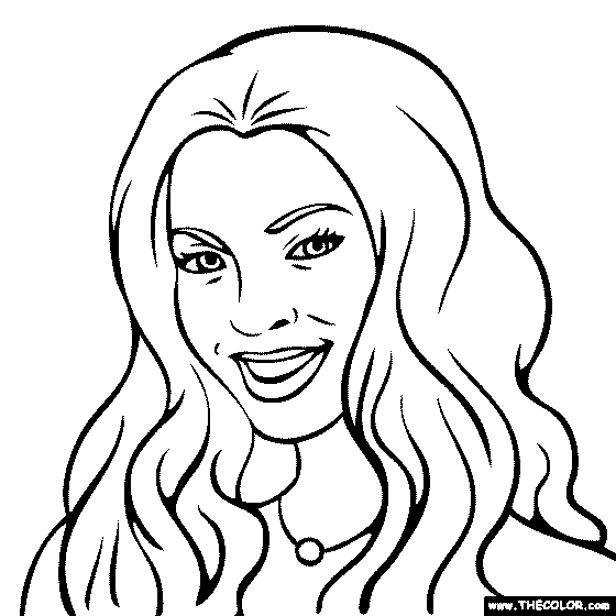 Beyonce Coloring Page | Beyonce Coloring