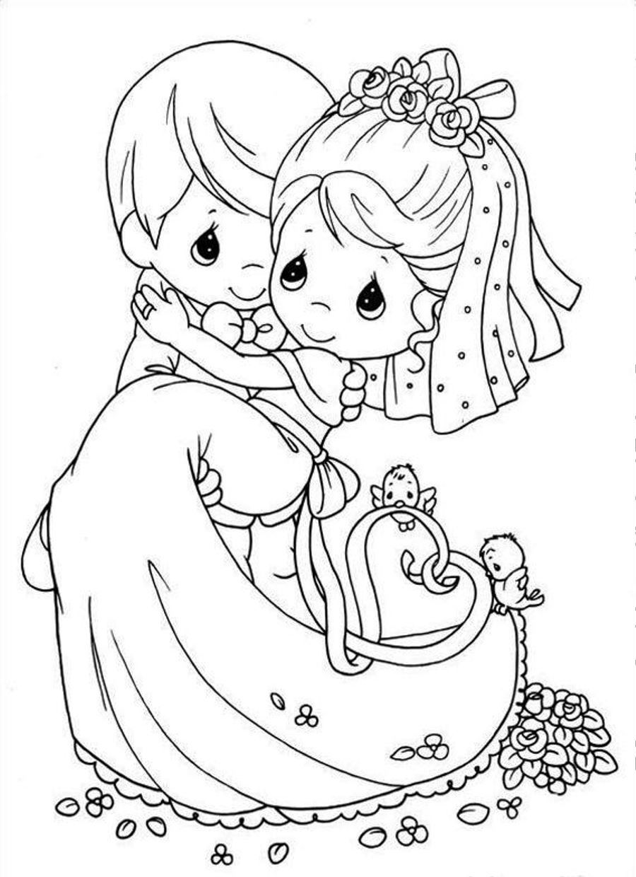 wedding coloring pages that are free and printable. cake coloring ...