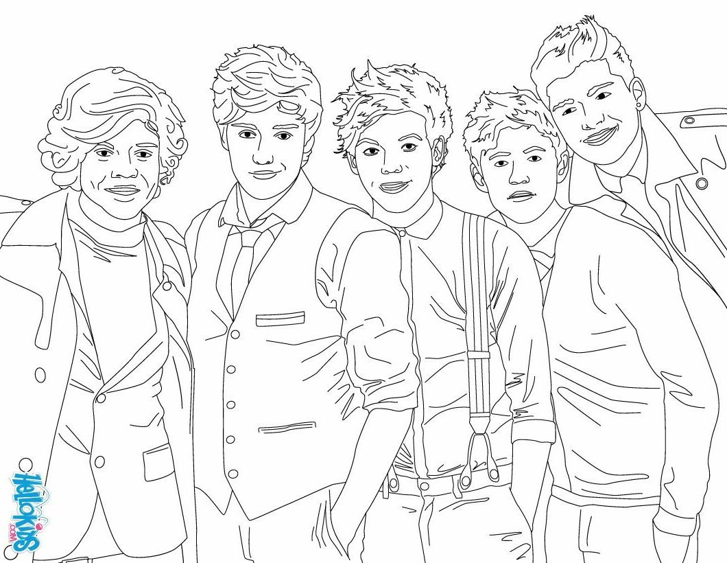ONE DIRECTION Coloring pages - 1D
