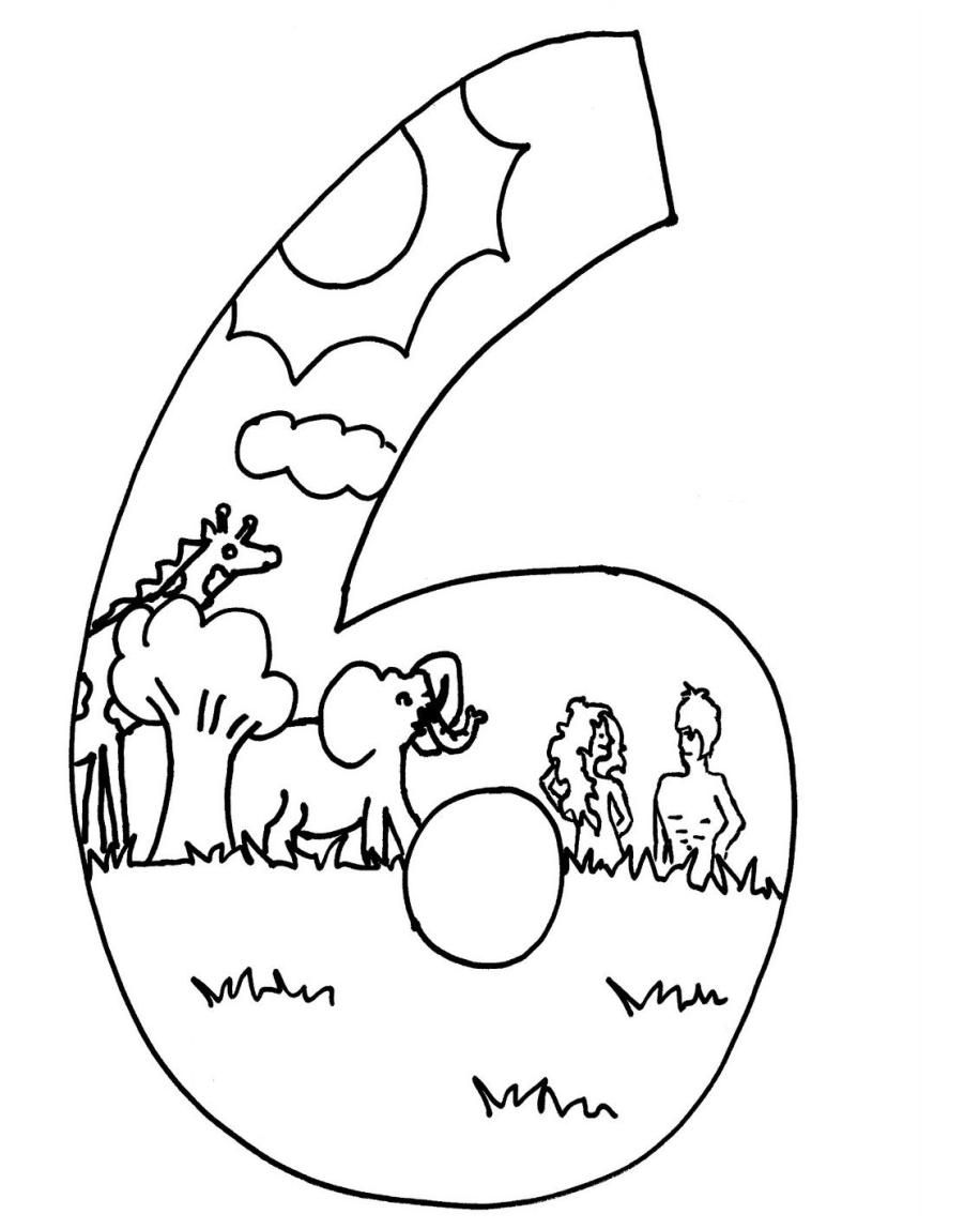 7 Days Of Creation Coloring Pages - Coloring Home