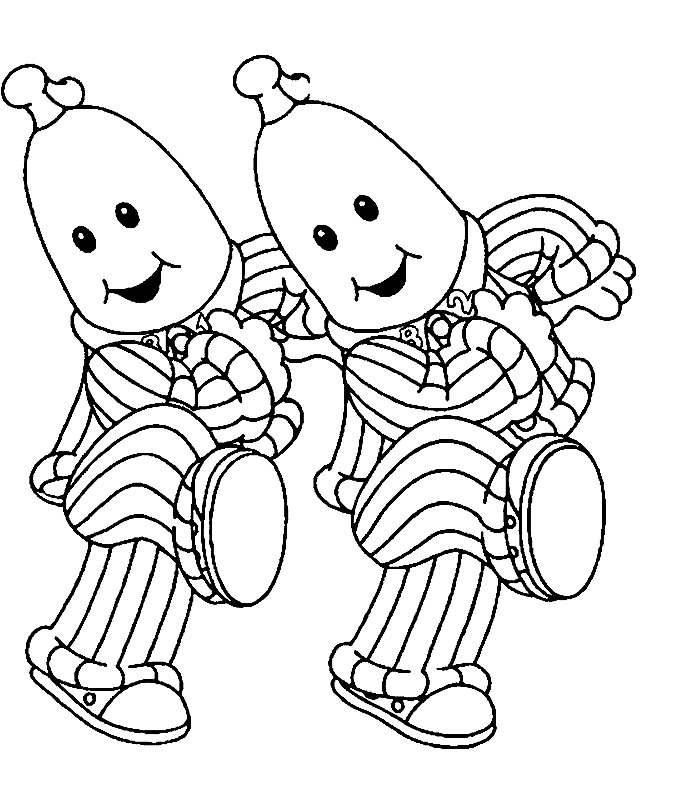 Bananas In Pajamas Colouring Pictures - Coloring Pages for Kids ...