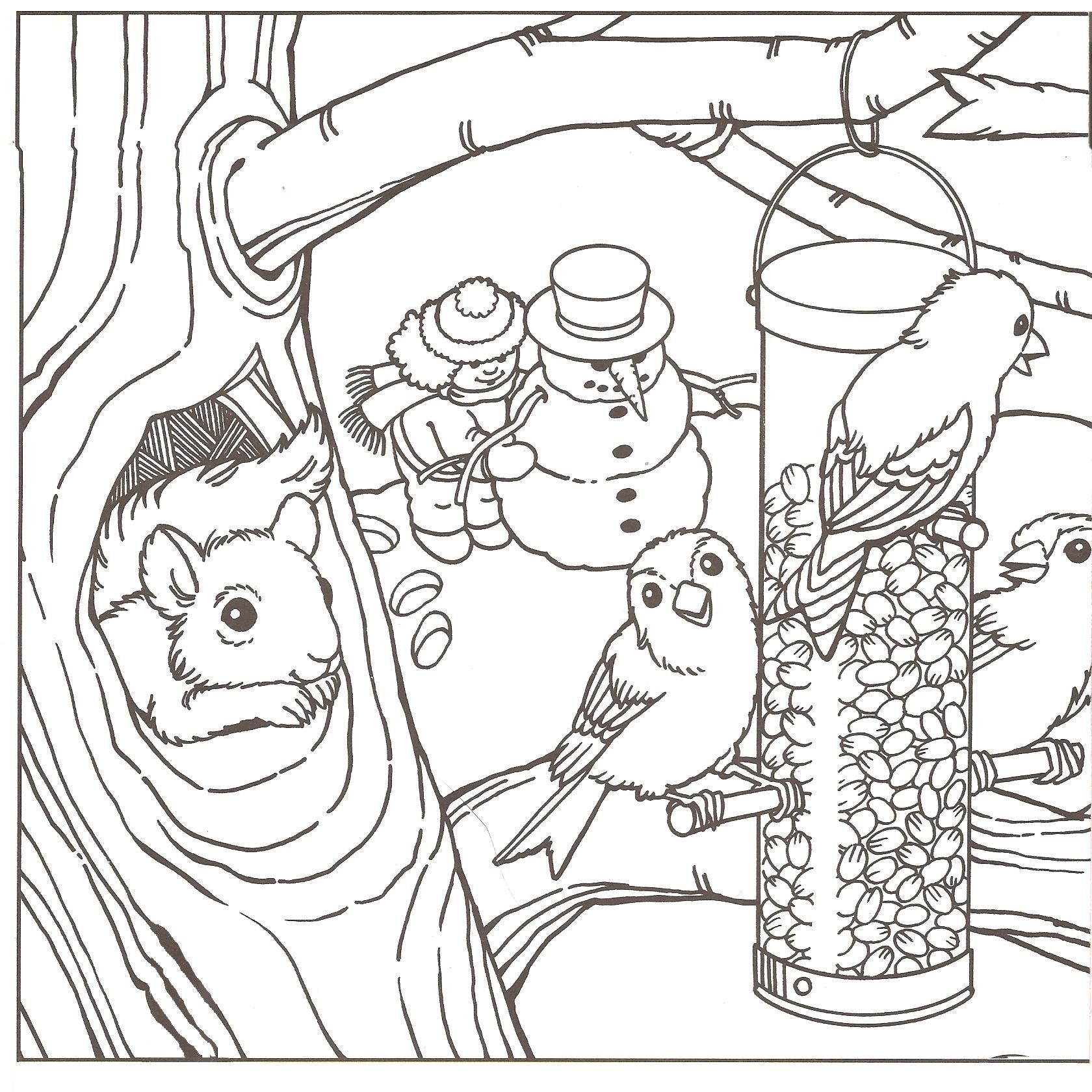 Free Printable Winter Coloring Pages Winter Mood Coloring Page Free Printable Pdf From 