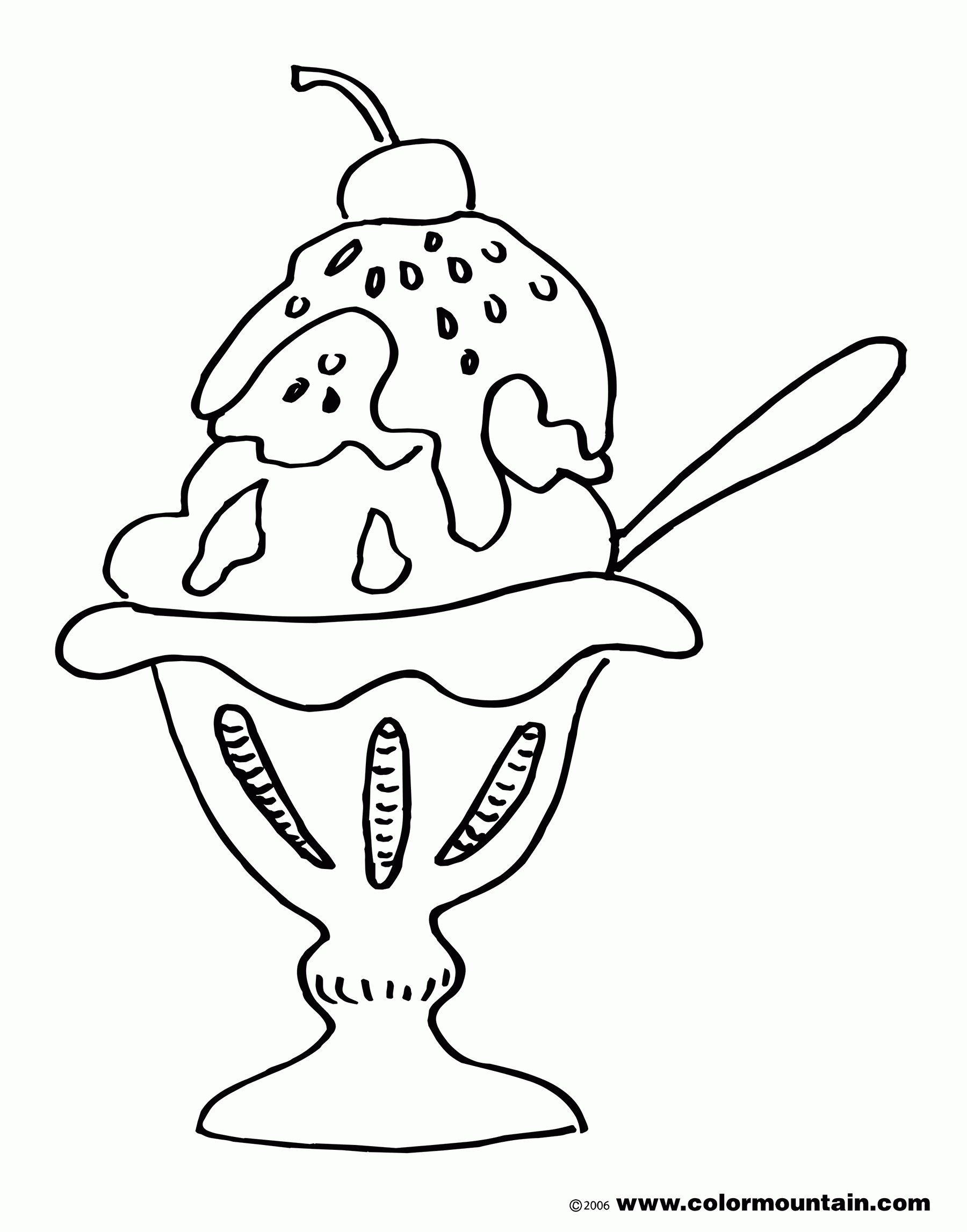 Kids Ice Cream Coloring Pages Free Printable Online   Coloring Home