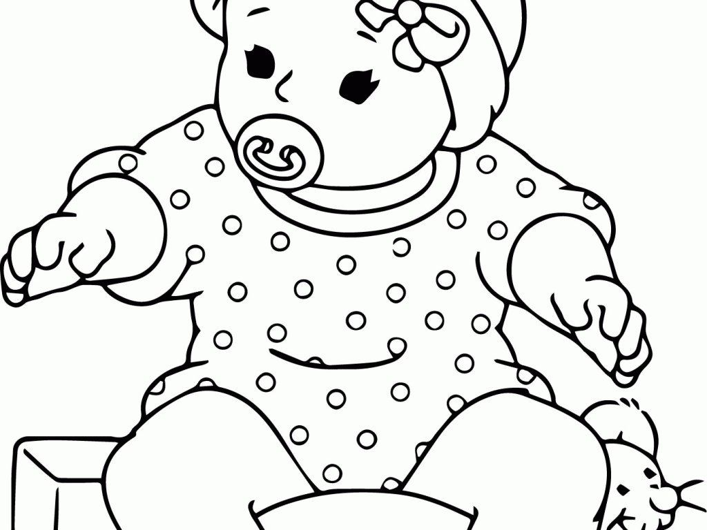 Of Baby Dolls - Coloring Pages for Kids and for Adults