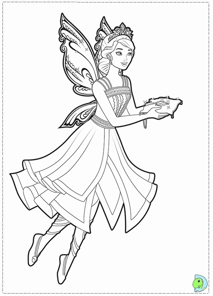 Handy Free Coloring Pages Of The Princess And Fairy, Reading ...